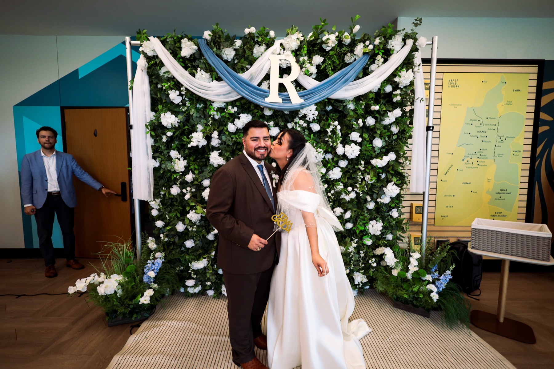 Guests at the Coastal Capture photo booth